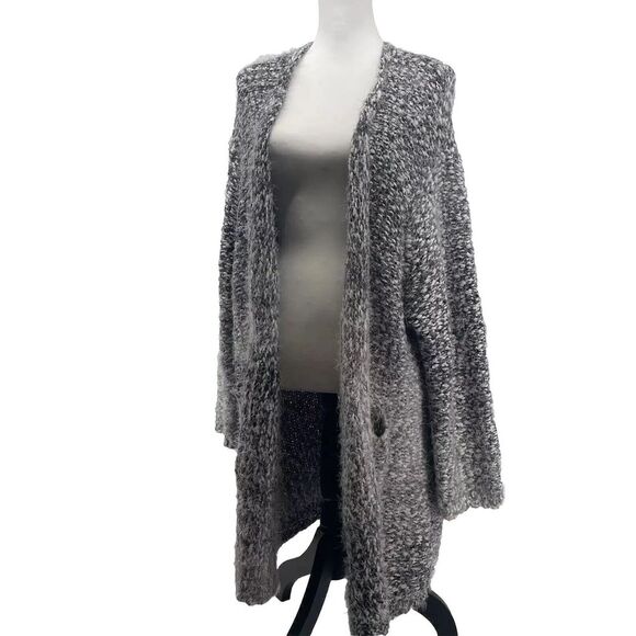Nordstrom Bobeau Eyelash Knit Long Cardigan Women's L/X‎ Large* Whimsigoth Boho - Picture 1 of 9